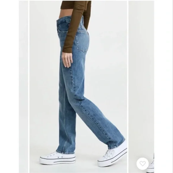 GOOD AMERICAN Icon High Rise Jeans Blue952 - Picture 4 of 13